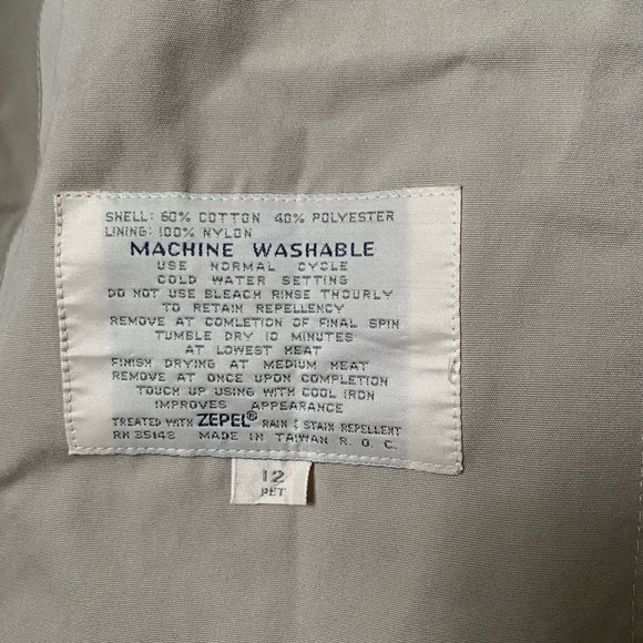 Vintage Misty Harbor Trench Coat Womens Rain Union Label Long, 12P - Picture 12 of 14